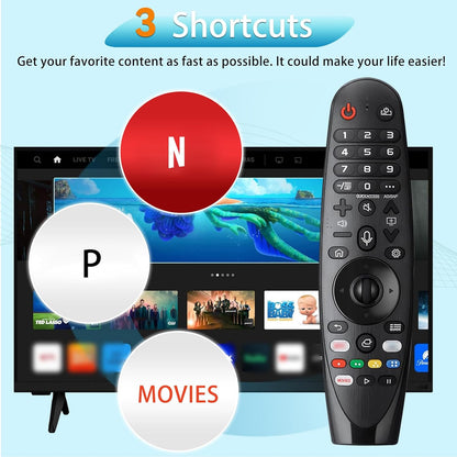 Replacement LG TV Remote Magic Remote Control AKB75855501 with Voice and Pointer Function, LG Smart TV Remotes AN-MR20GA MR19BA MR18BA MR650A OLED UHD QNED NanoCell