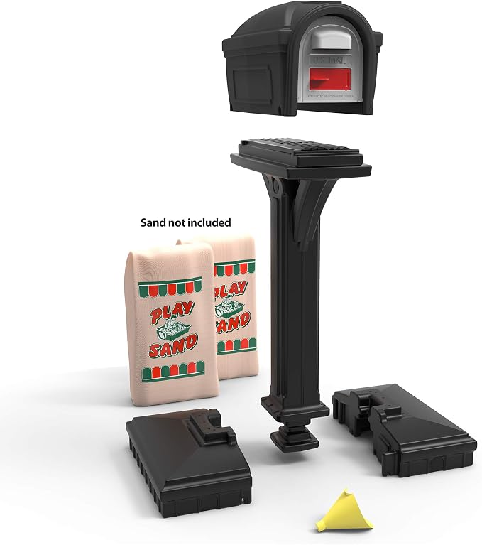 Simplay3 American Home 42002R-04 Dig-Free Easy Up Classic Mailbox – Black
