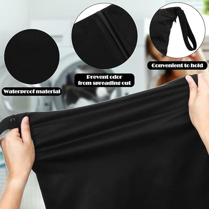 Shappy 2 Pcs Large Travel Laundry Bag Washable Waterproof Wet Dry Large Dirty