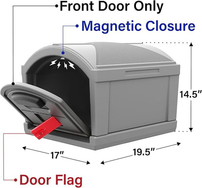 Simplay3 USPS T4 Extra Large Capacity XL Dig-Free Mailbox with Durable Double-Wall Construction, Weather-Resistant Design, and Easy No-Dig Installation, Steel Gray, Made in the USA