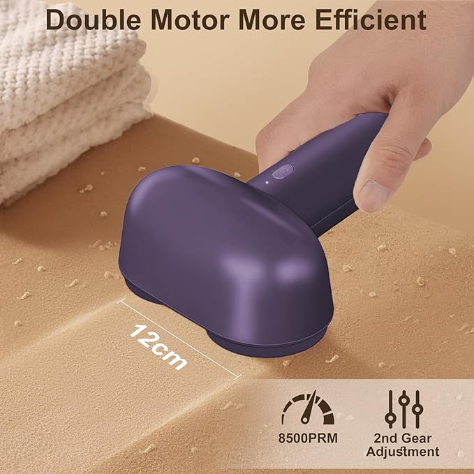 Fabric Shaver, Handzee Electric Lint Shaver, Dual Motor Sweater Shaver