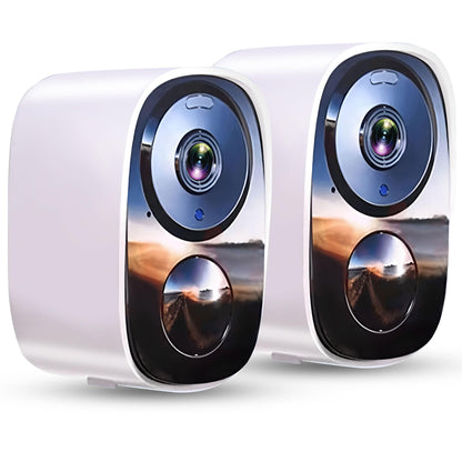 2025 Upgraded 2K Security Cameras Wireless Outdoor, Free Cloud Storage & Local SD Card Support, 1-6 Months Battery Life, Waterproof, 2-Way Talk, AI Motion Detection Spotlight Siren Alarm Camera