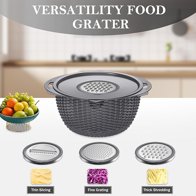 4-in-1 Colander with Bowl Set – Food Strainers and Colanders