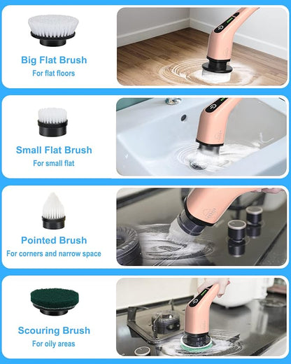 Leebein Electric Spin Scrubber, Cordless Powerful Scrub Brush