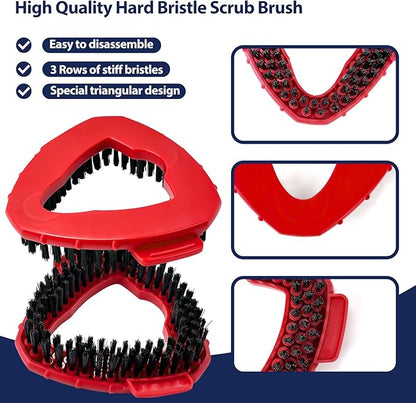 Spin Mop Scrub Brush Head, Hard Bristle Cleaning Scrubber Mop Head
