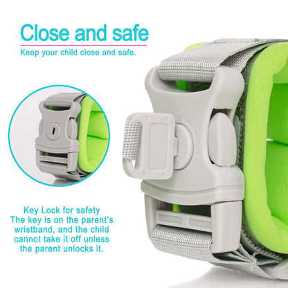 HappyVk Toddler Leash Harness Baby Anti Lost Wrist Link with Key Lock Kid Leash Child Safety Harness Ages 1-4 Cute Design Wild Animals