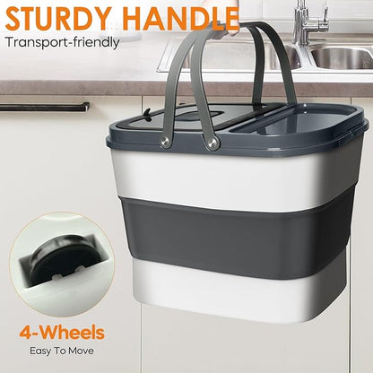 35lbs Dog Food Storage Container, Collapsible Dog Food Container, Airtight Pet