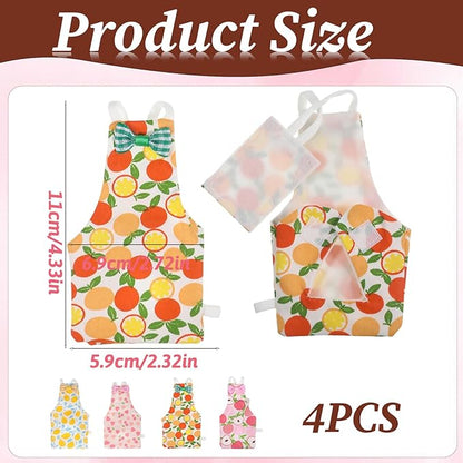 4 Pcs Bird Diaper, Reusable Pet Bird Diapers Parrot Flight Suit with Waterproof Inner Layer Adjustable Parakeet Diaper Washable for Parakeet Cockatiel Mini Macaw Budgie Canary Size L