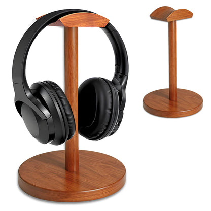URANT Solid Walnut Wood Headphone Stand with Storage Base - Universal Wooden Headset Holder for Gaming & Office - Compatible with Bose,Sony,Sennheiser,Razer,Beats,PS5