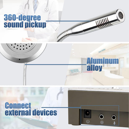 Retevis RT-9908 Window Speaker,Window Intercom Dual-Way Voice,Window Speaker Intercom System for Business,Restaurant,Bank,Ticket Window