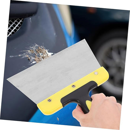 Kisangel Stainless Steel Bird Poop Droppings Scraper Tool for Easy Bird Cage Cleaning Sturdy Droppings Cleaning Tool for Parrot and Chicken Coop