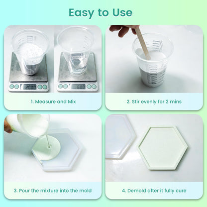Vivresina Casting Powder 1000g, Fast Curing 30 Minutes Demold, Water Activated Plaster Powder Casting Kit for DIY Home Art, Easy Mix & Self Leveling