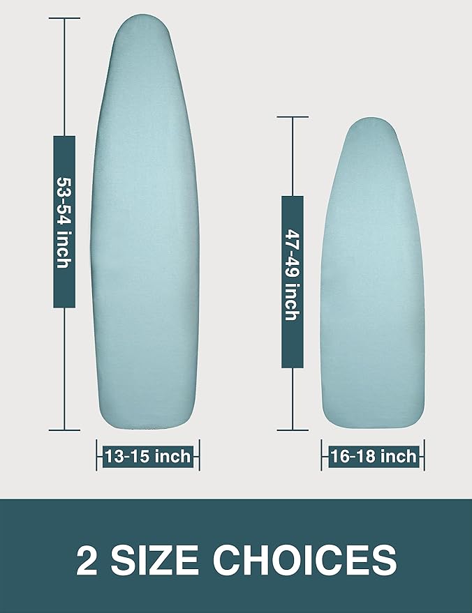 Ironing Board Cover and Pad 18x49， Extra Wide Thick Iron Padding, Scorch and
