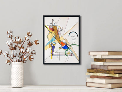 Wieco Art Framed Canvas Wall Art Composition VII, 1913 by Wassily Kandinsky Classic Abstract Famous Paintings Reproductions Canvas Wall Art for Home Decoration