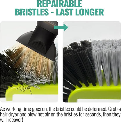 18" Pool Brush Head for Cleaning Swimming Pool Walls, Curved Ends