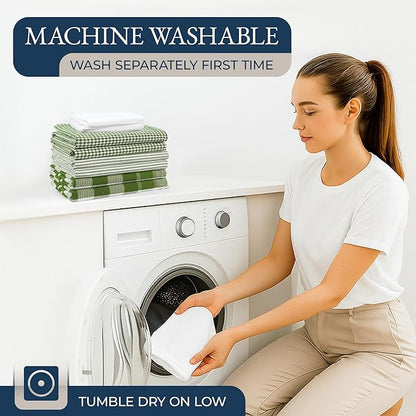 LANE LINEN Dish Towel and Dishcloth Set