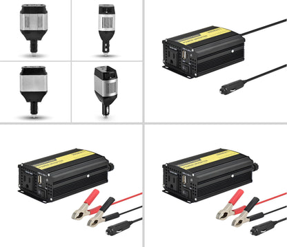Goodway Power Compact and Lightweight Modified sine Wave Power Inverter DC12V to AC110-120V 60Hz with Rated Output Power 100W,200W, 300W, 400W for Choice(100, Watts)