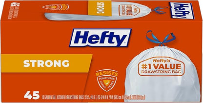 Hefty Strong Tall Kitchen Trash Bags, 13 Gallon