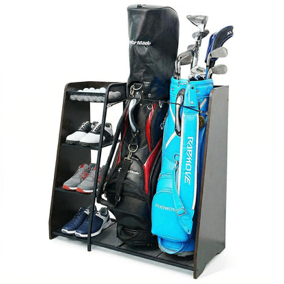 Ponsonbay Golf Bag Storage Organizer for Garage Holds 2 Golf Bags