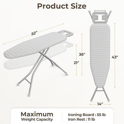 Yaheetech Foldable Ironing Board, Heavy Duty Iron Board