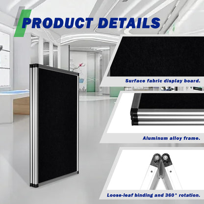 3 Panel Trade Show Presentation Board,Poster Board with Storage Bag Large Tabletop Display Board Folding Art Panel Display for School,Vendor Events,Science Fair Exhibitions (B)
