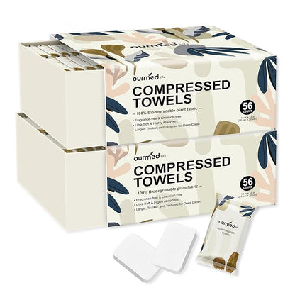 Ourmed Life Compressed Towel Tablets – Portable, Individually Wrapped