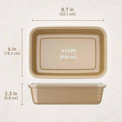 Bentgo Prep - 20-Piece 1-Compartment Reusable Meal Prep Containers