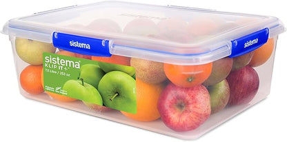 Sistema KLIP IT PLUS Food Storage Containers | 7.5 L Rectangle | Stackable &