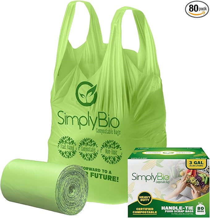 Simply Bio 3 Gallon Compostable Trash Bags Liners