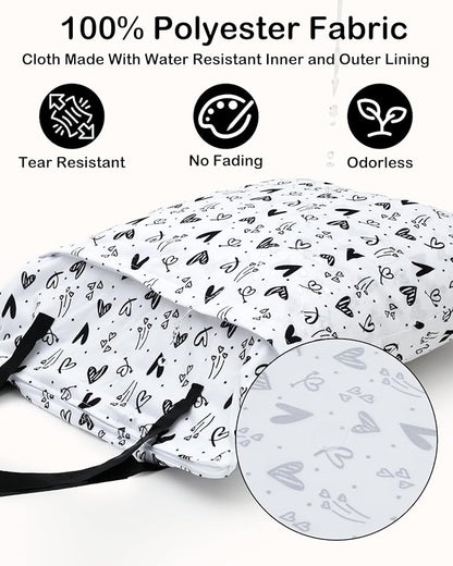 ALVABABY 2 Pack Large Wet Dry Bag Waterproof Hanging Cloth Diaper