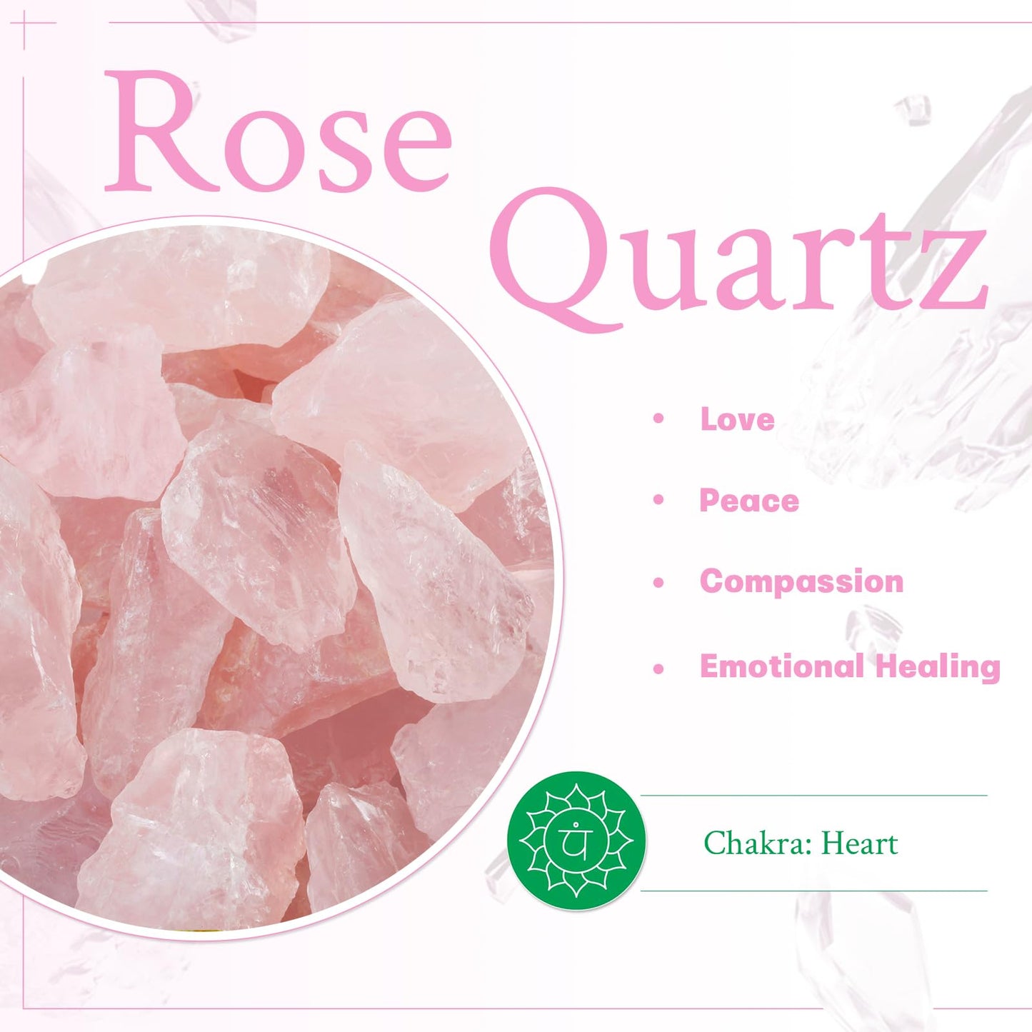 mookaitedecor Natural Rose Quartz Raw Crystal Table Card Holder, Wedding Table Name Card Holders Clips Picture Memo Note Photo Stand, Diamond Shape