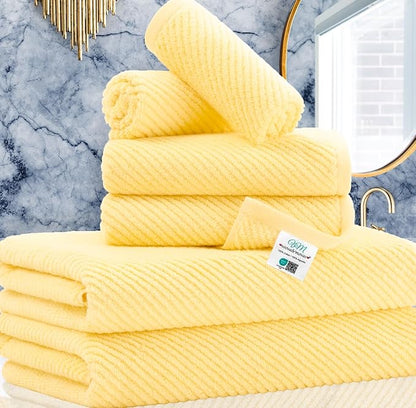 VOOVA & MOVAS Yellow Bath Towels