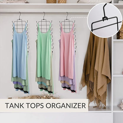 ZEDODIER 3 Pack Tank Top Hanger Space Saving, Bra Hangers