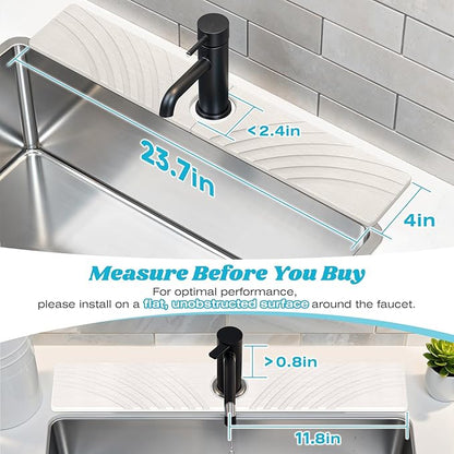 Stone Faucet Mat for Kitchen Sink