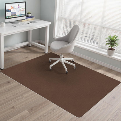 Office Chair Mat for Hardwood Floors, 36" x 55" Computer Desk Chair Mat, Anti-Slip Floor Protector, Large Under Desk Rug for Office & Home, Coffee