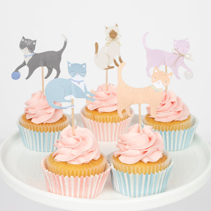 Meri Meri Cute Kittens Cupcake Kit (Pack of 24)