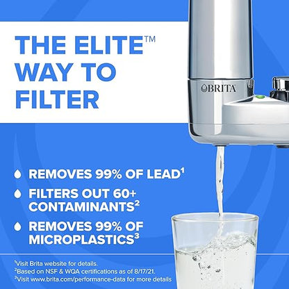 Brita Faucet Mount Water Filter System, No-Wait Filtration, Easy Install