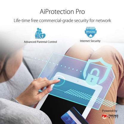 ASUS RT-AX82U AX5400 Dual-Band WiFi 6 Gaming Router, Game Acceleration, Mesh Support, Dedicated Port, Mobile Boost, MU-MIMO, Aura RGB (Renewed)