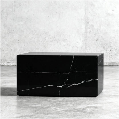 Aspen Studio AspenStudio Genuine Black Marquina Marble Cremation Urn for Adult Human Ashes Black Maquina Marble Urn
