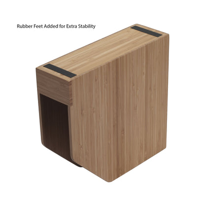 MobileVision Bamboo Vertical File Folder Holder & Office Product Organizer, Store Files, Magazines, Notepads, Books and more, 2 Pack Combo Set