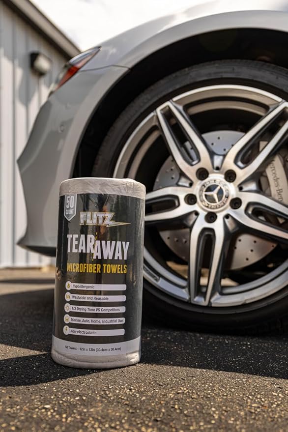 Flitz Tear Away Microfiber Towel Roll