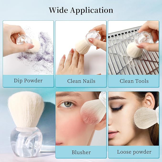 BQAN Nail Dust Brush Nail Art Dust Powder Remover Brush Nail Arts Dust Cleaner