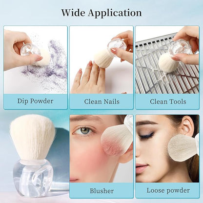 BQAN Nail Dust Brush Nail Art Dust Powder Remover Brush Nail Arts Dust Cleaner