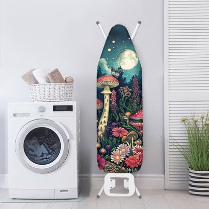 Moon Mushroom Ironing Board Cover Heat Reflective Anti-dust, Soft Fabric Cover