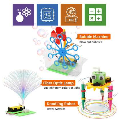 STEM Robotics Kits for Kids Science Kits Ages 8-10 8-12, Build A Engineering Robot Building Toys Science Experiments Projects, STEM Toys Activities for Boys Girls Age 8-12