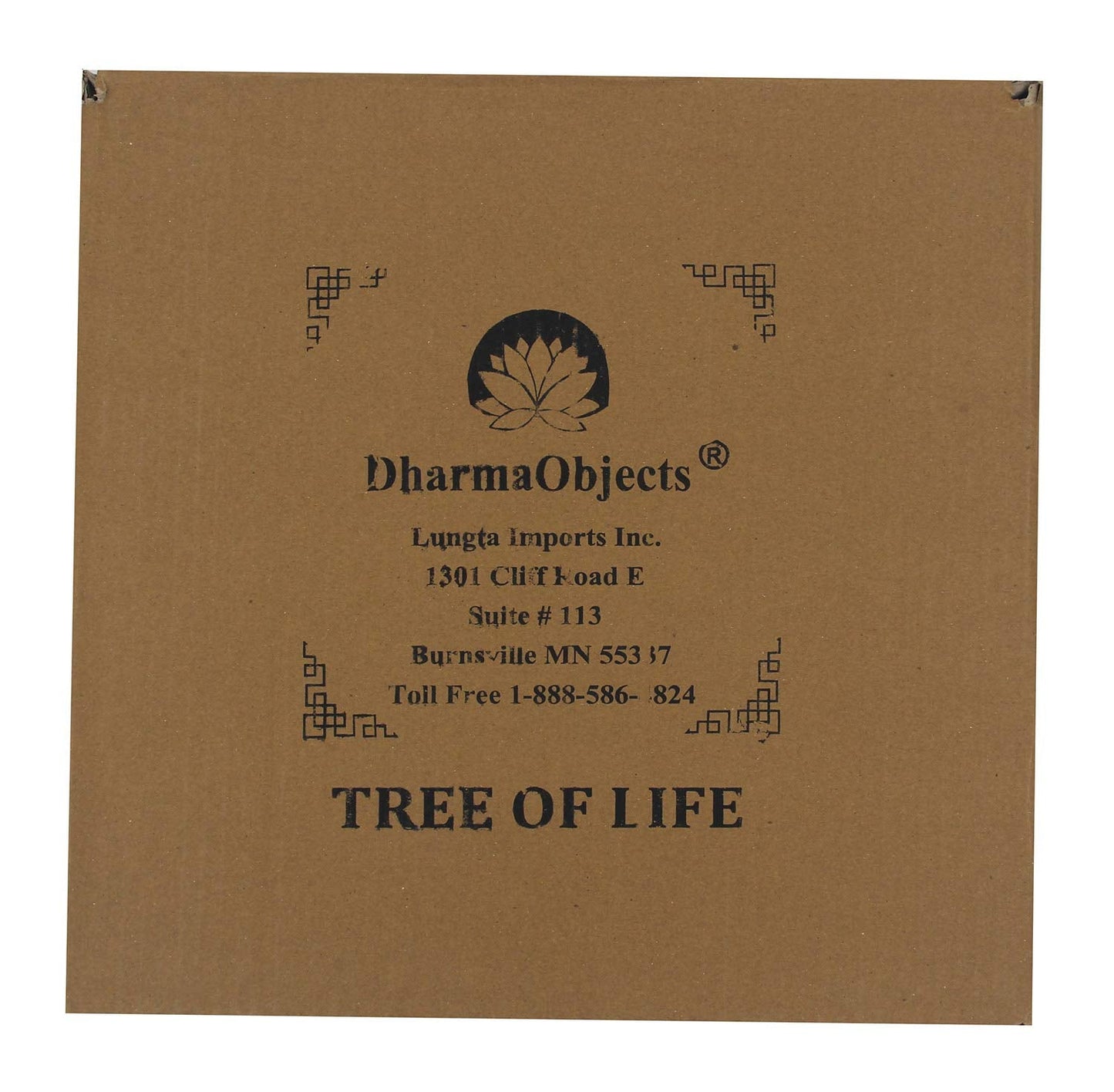 DharmaObjects Handcrafted Wooden Tree Of Life Wall Decor Hanging Art (Brown)