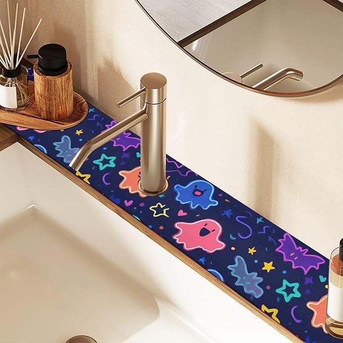 Kitchen Sink Splash Guard 1 PC 30 Inch Sink Faucet Mat Splash Guard