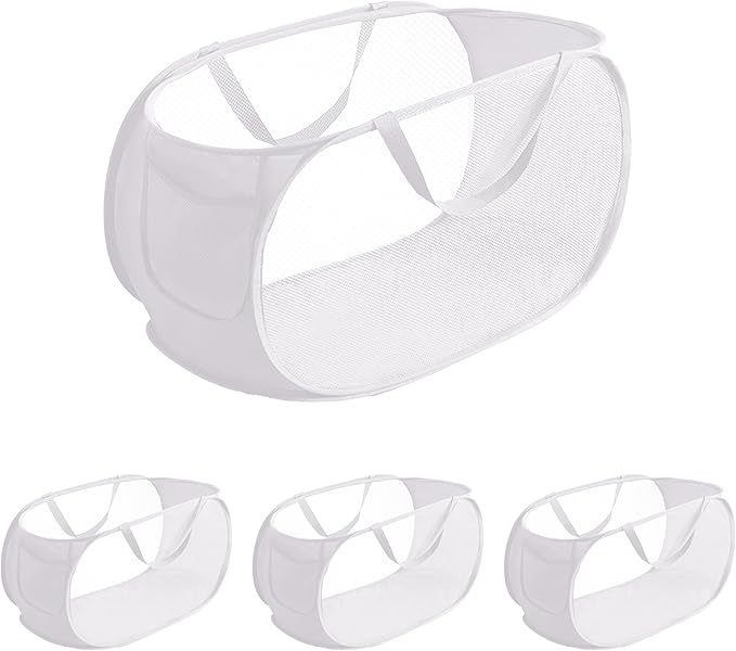 4 Pcs pop up laundry hamper Sturdy Large Capacity collapsible laundry basket