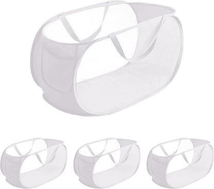 4 Pcs pop up laundry hamper Sturdy Large Capacity collapsible laundry basket