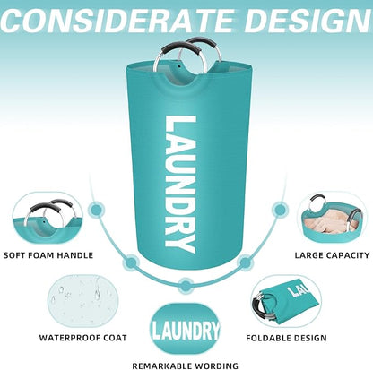 StorageRight 90L Large Laundry Basket, Laundry Hamper, Dirty Clothes Hamper